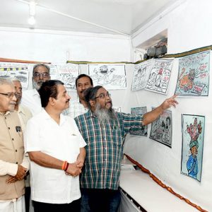 Cartoon expo on War and Peace  held