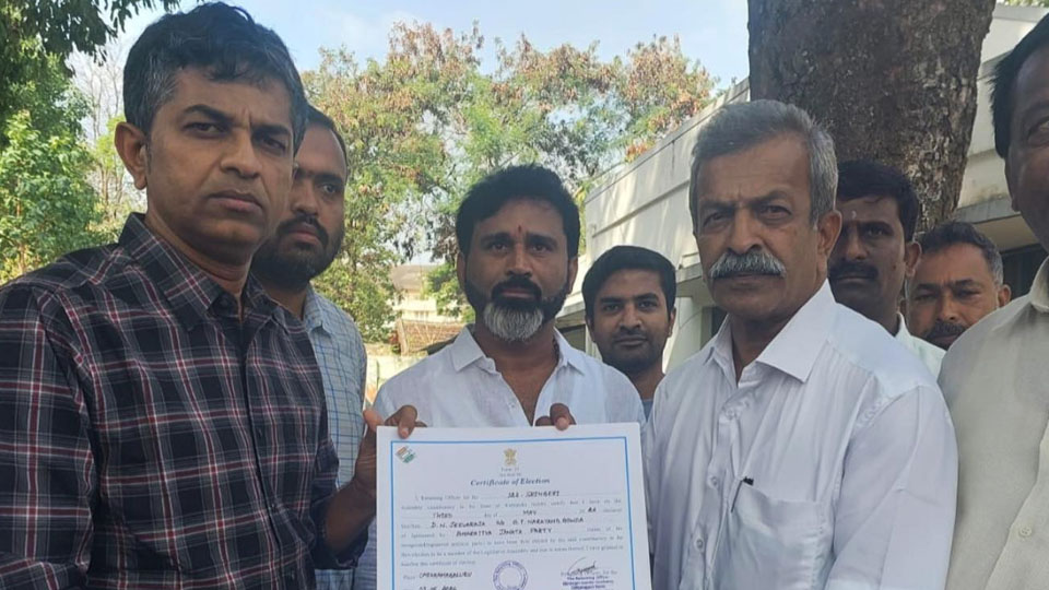 Sringeri  Assembly Elections – 2023: Postal ballot recount hands victory to BJP’s Jeevaraj