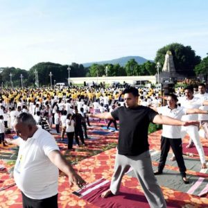 12th International Day of Yoga: Thousands roll out Yoga mats at Palace 