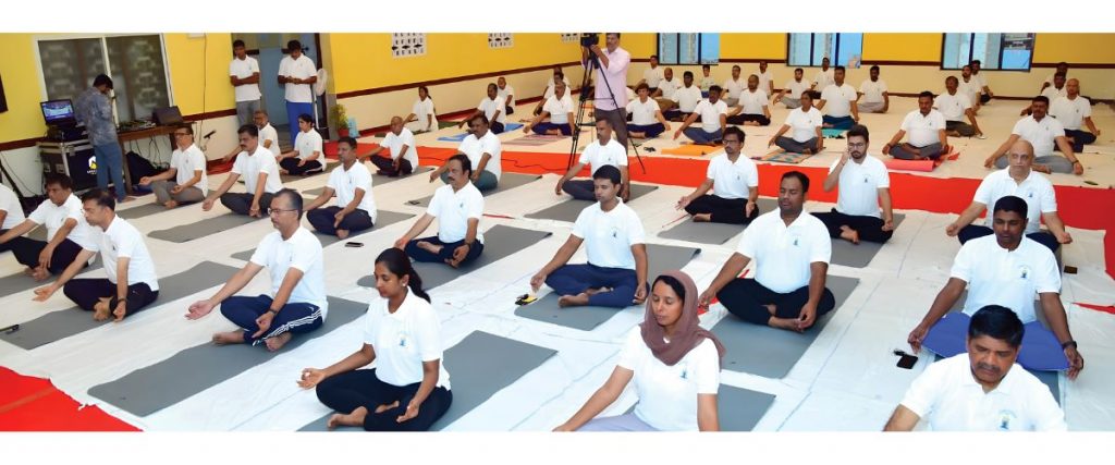 Yoga Day at Railway Division