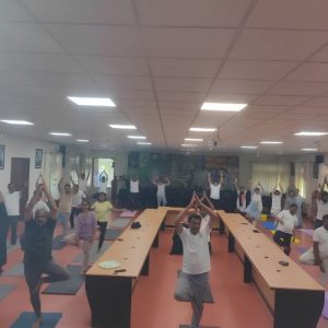 70 CSRTI scientists, officers and staff perform Yoga