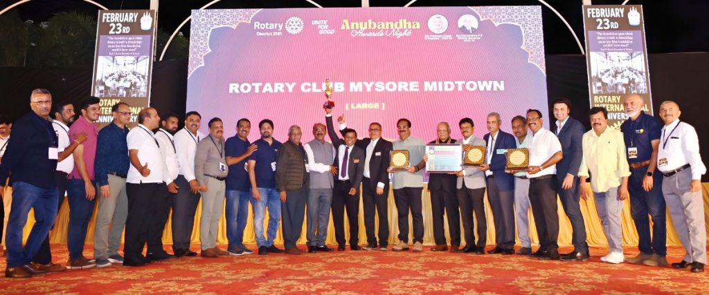 Rotary Mysore Midtown wins Global Excellence Award