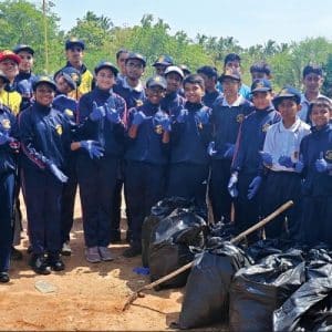 DPS Mysore Cadets conduct water body cleaning drive