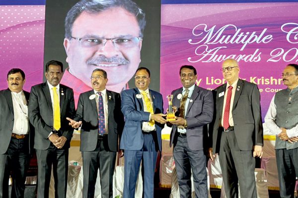 Addl. Dist. Cabinet Secretary from city gets Lions Multiple District Award