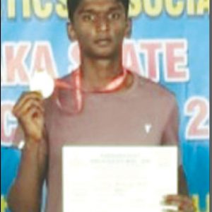 Bags gold in athletics