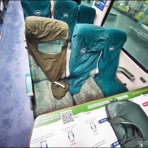Clean the seats in train coaches