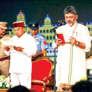 DKS takes over as Chief Minister