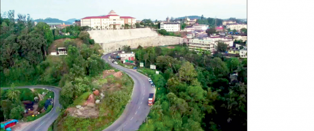After years of delays, Kodagu DC Office retaining wall ready