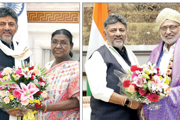 CM meets President & Vice President