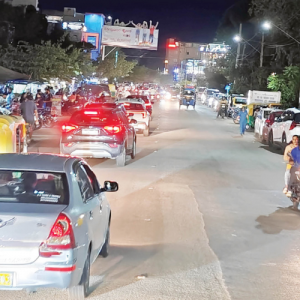 Clear cluttered footpath on New Kalidasa Road
