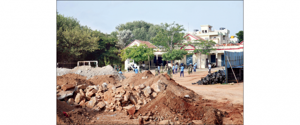 SWR works at Vontikoppal Govt. School: Survey maps, records submitted to Tahsildar