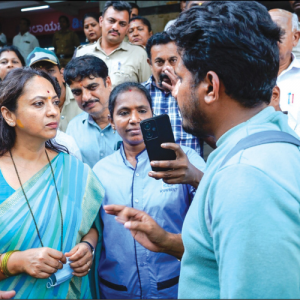 State Women’s Commission head visits KSRTC Sub-urban bus stand in city