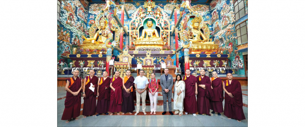 French envoy tours Tibetan Monasteries, Golden Temple at Bylakuppe