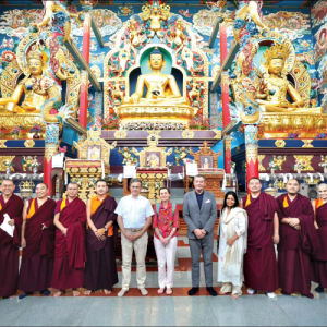 French envoy tours Tibetan Monasteries, Golden Temple at Bylakuppe