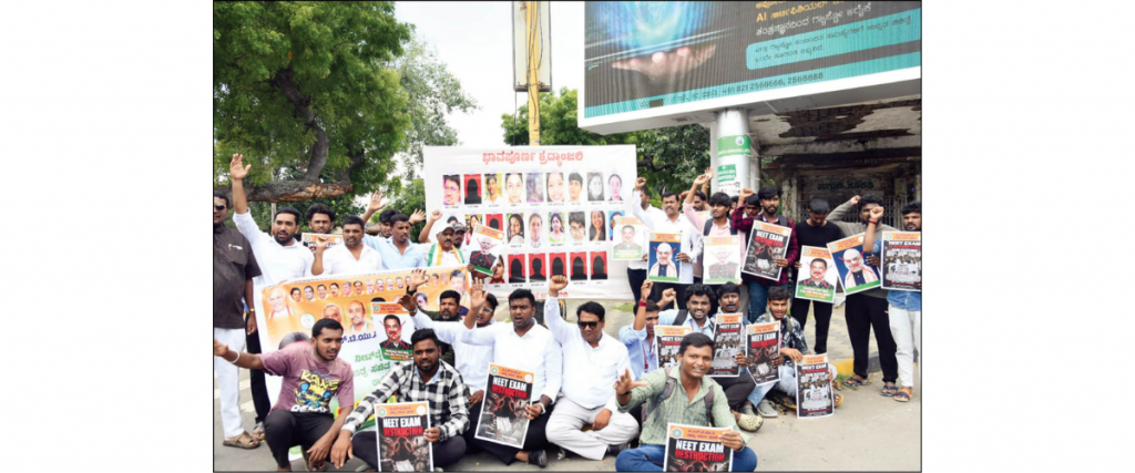 Protests over NEET continues