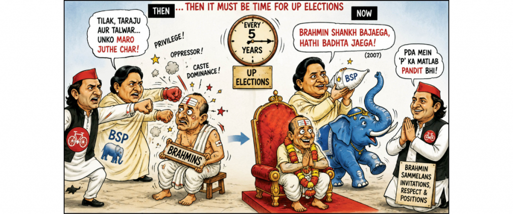 What?! Brahmins wooed for votes?! …then it must be time for UP elections