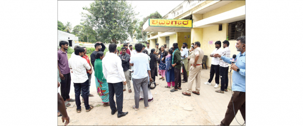 High drama at mortuary