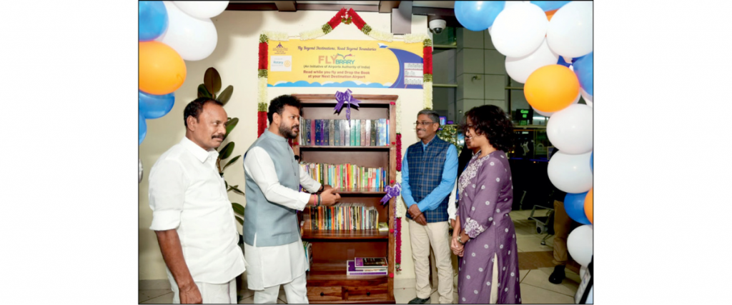 Now, you can borrow, read books at Mysore Airport