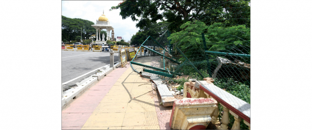 Vishnuvardhan Park in disrepair