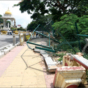 Vishnuvardhan Park in disrepair