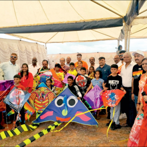 Kite flying competition held