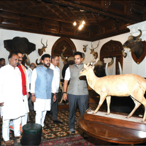 Union Minister Ram Mohan Naidu visits Mysore Palace, Ch. Hill
