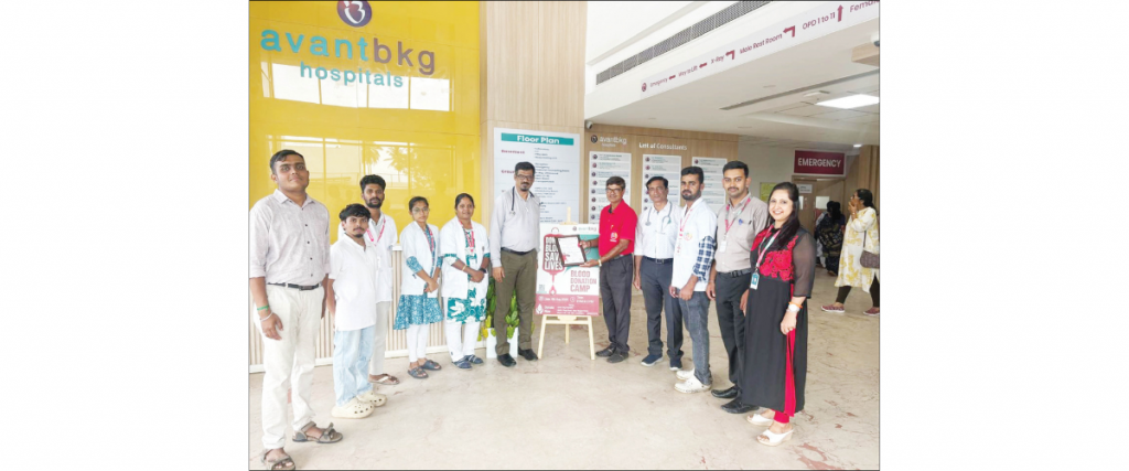 Blood donation drive held at avant bkg hospitals