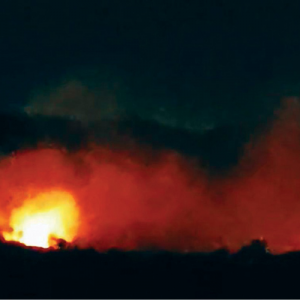 10-acre forest set ablaze in Kollegal
