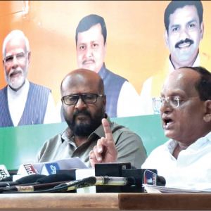Why did Byrathi Suresh rush to MUDA by helicopter?