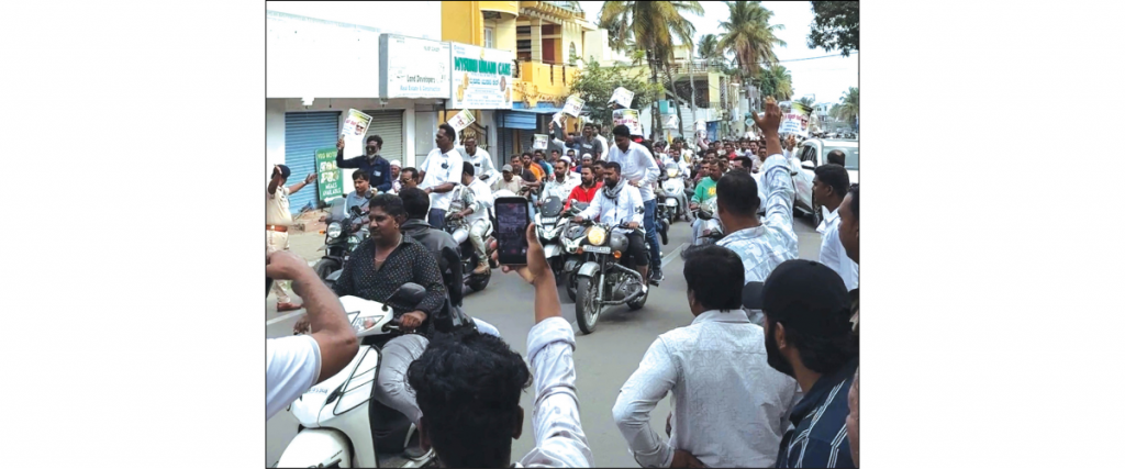 Sait supporters take out bike rally