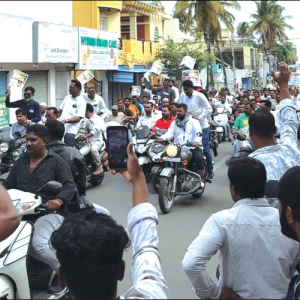 Sait supporters take out bike rally