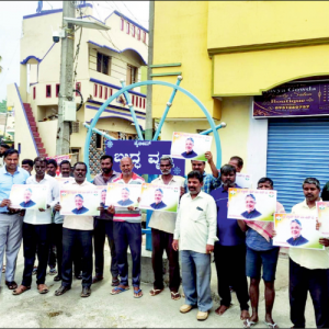 Tanveer Sait supporters continue protest, demand Cabinet berth
