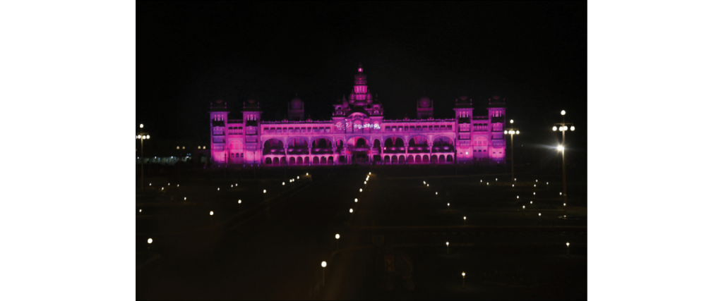 Mysore Palace turns Pink!