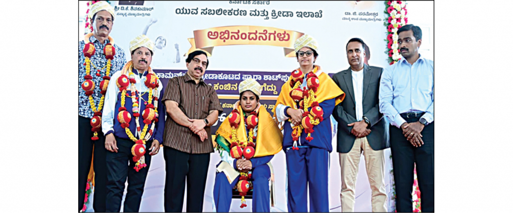 K.S. Shilpa gets rousing welcome in Bengaluru