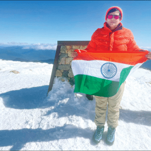 Preeth Appaiah summits Mt. Kosciuszko in Australia