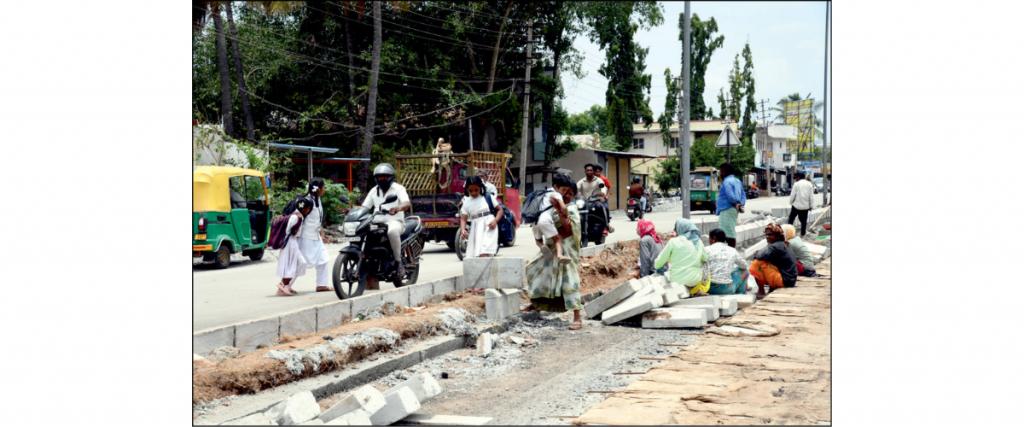 White-topping works must ensure safety