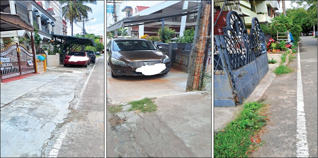 No space to walk