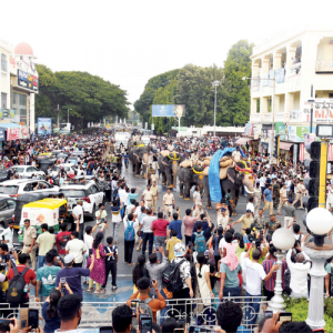 Weight Training begins for Dasara Jumbos