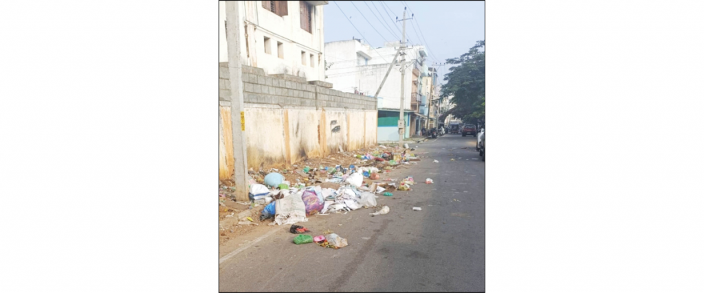 Garbage dumping near Banumaiah’s College