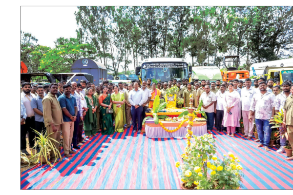 ‘Ayudha Puja’ performed to MCC vehicles