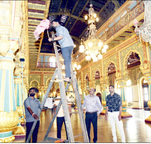 Durbar Hall gets ready for Golden Throne assembly