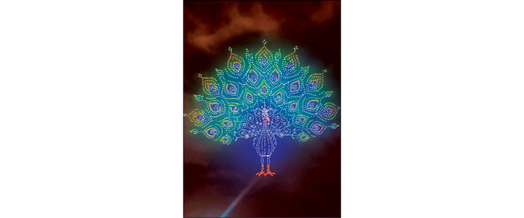 3,473-drone peacock enters Guinness record