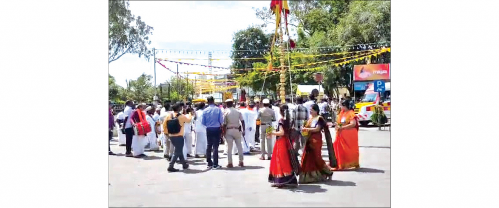 Nandi Dhwaja pole snaps