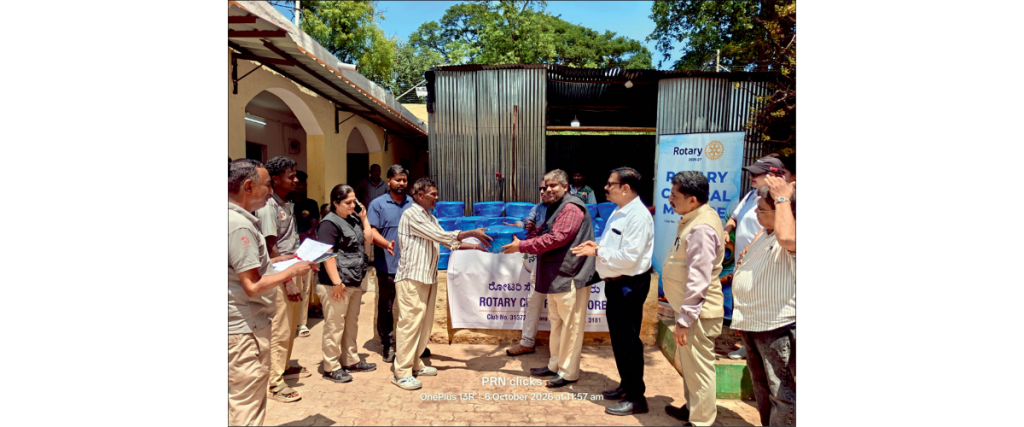 Rotary Central donates cooking vessels to 52 Mahouts and Kavadis