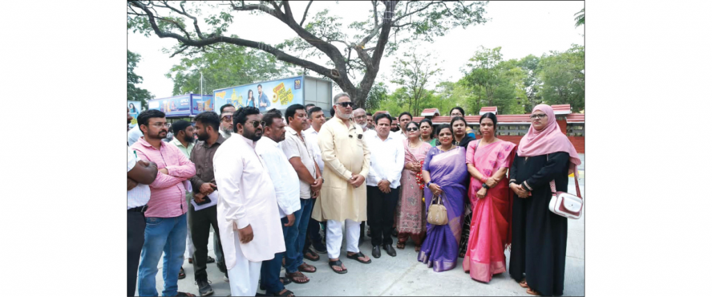 MLA Sait opens white-topped National Highway stretch