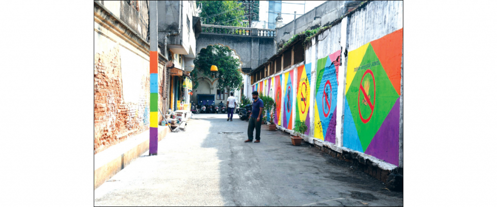 Roads behind Lansdowne Building cleaned, beautified