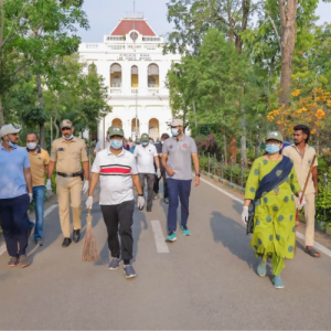 Massive Swachhata Abhiyaan at new Courts Complex