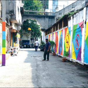 Roads behind Lansdowne Building cleaned, beautified