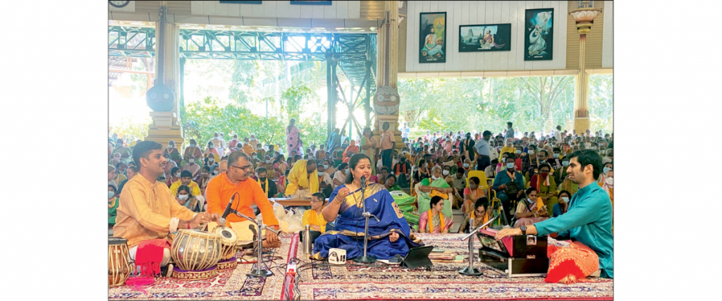 Navaratri concert at Ashram