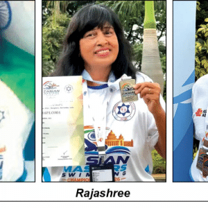 Sundaram Basappa, Rajashree and Nagesh bag medals